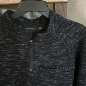 Marc Anthony men’s Black and Gray Zip Up Sweater size xl slim fit